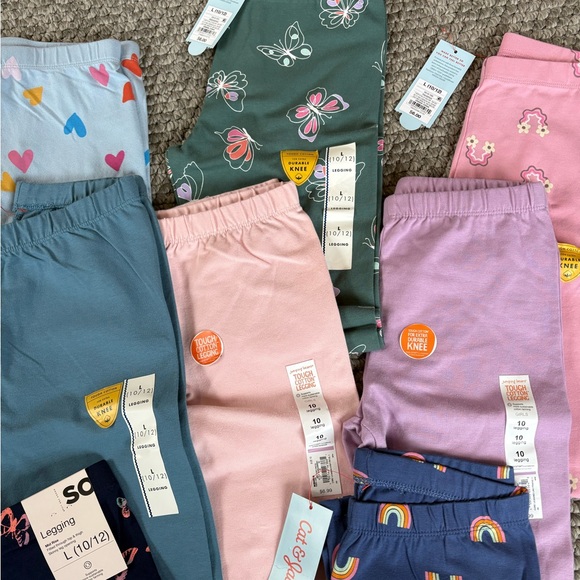 NWT Girls Leggings 10 & 10/12 - Picture 3 of 5